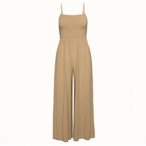 Aritzia Wilfred Market Jumpsuit Tan Camel Gold - Picture 1 of 13